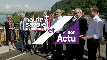 Le Département et son Actu : inauguration de la 7ème section de la voie verte de la rive Est du lac d'Annecy
