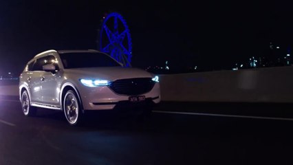 The new Mazda CX-8 Diesel Night Driving