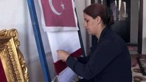 Teşekkür için ilmek ilmek Türk Bayrağı dokuyor - KARAMAN
