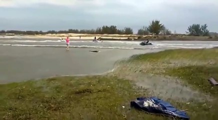Tsunami Meteorológico no Balneário Rincão em Santa Catarina