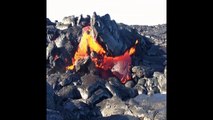 Most satisfying video of the year  ,Volcano  LAVA flows out of Mountain ....! Youthtub