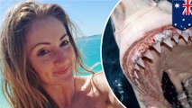 Shark pulls woman into crocodile-infested waters - TomoNews