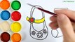 Comment dessiner et colorier les chaussures de bébé - Coloriages pour enfants - Couleurs d'art pour les enfants
