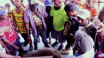 The Kikori Community in the Moresby South Electorate in Port Moresby today held a blood ceremony at the Koki Fish Market. The Blood Ceremony is a traditional e