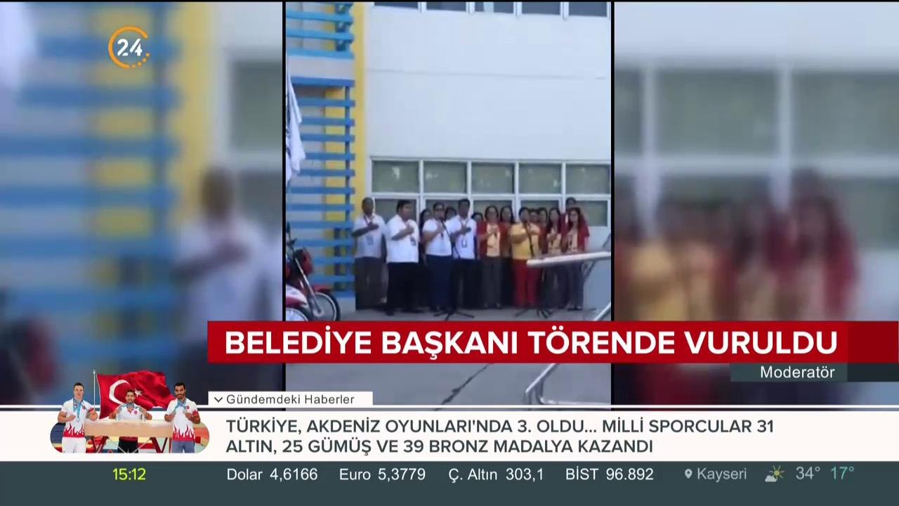 Belediye başkanı törende vuruldu