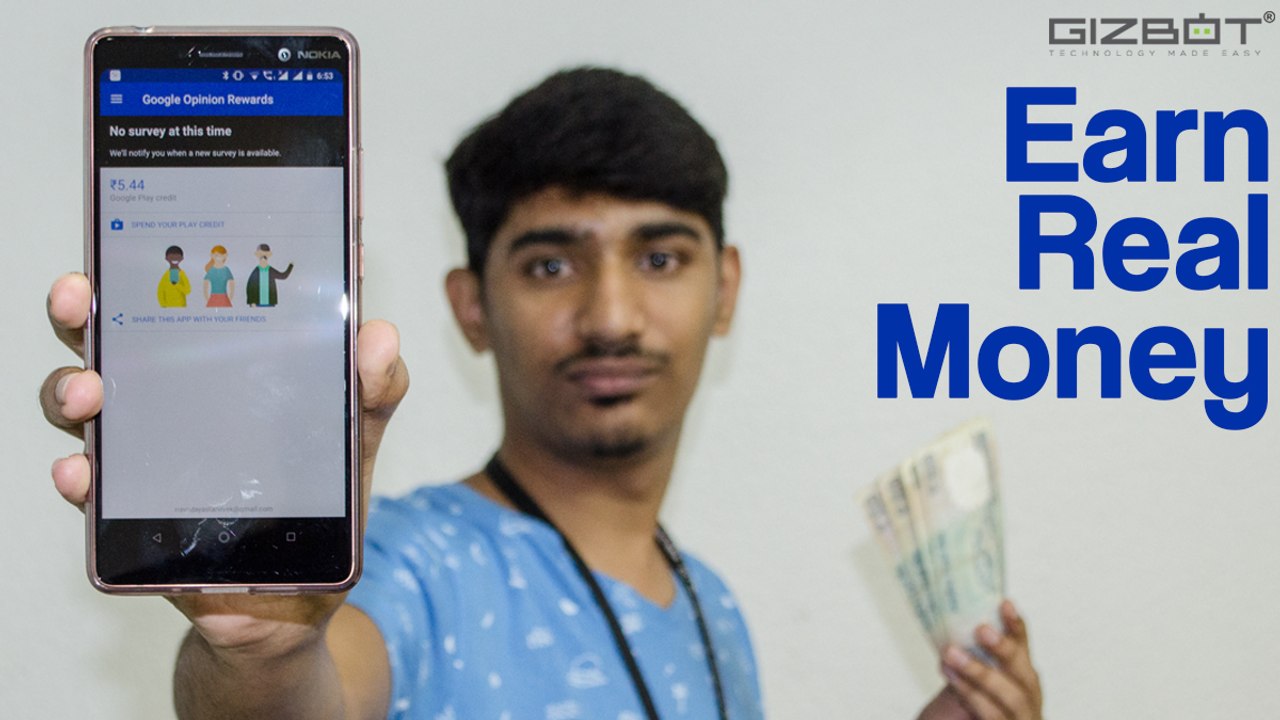 Earn money using Google Rewards App on your smartphone