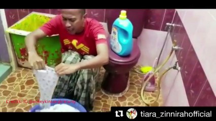Achey dapat ilham untuk lagu baru sambil cuci baju anak