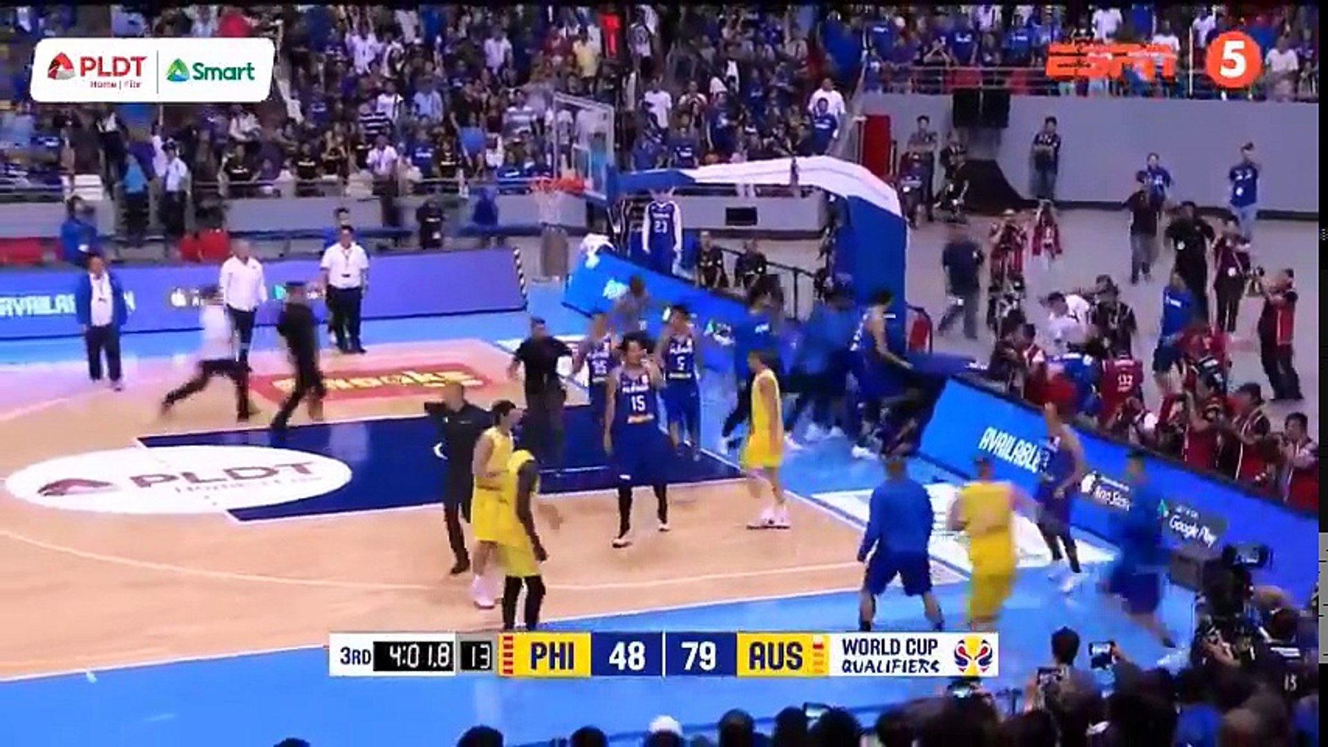 Basket - L'énorme bagarre entre l'Australie et les Philippines - Vidéo  Dailymotion