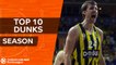 2017-18 Turkish Airlines EuroLeague: Top 10 dunks!
