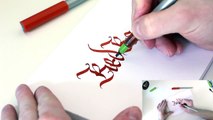 [Parallel Pen] Red Rabbit Calligraphy