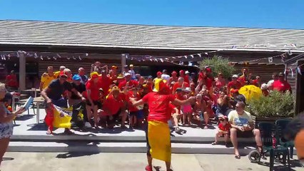 Des supporters belges mettent l'ambiance dans le sud de la France