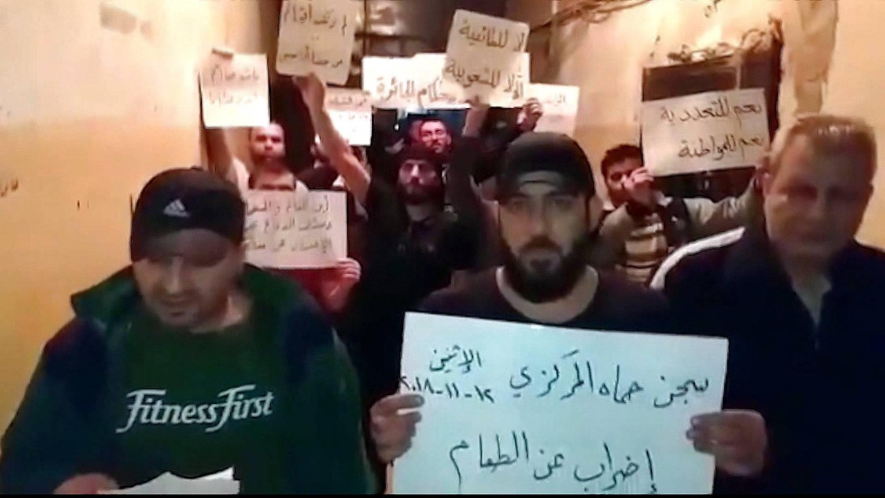 Syrian prisoners on hunger strike to protest death sentence