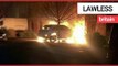 Couple catch arsonists torching their £40,000 Audi on CCTV | SWNS TV