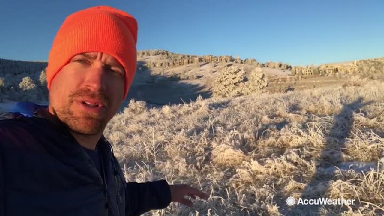 Reed Timmer captures incredible rime ice formations