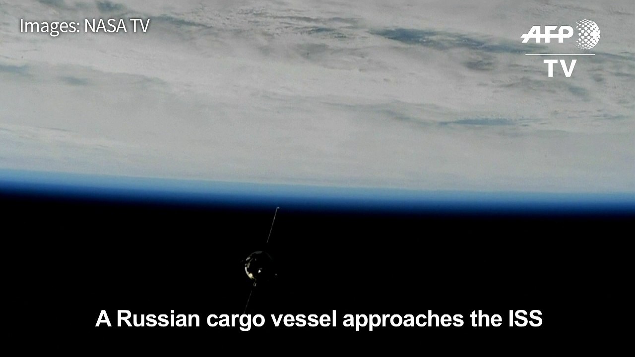 Russian Soyuz rocket with cargo vessel arrives at ISS