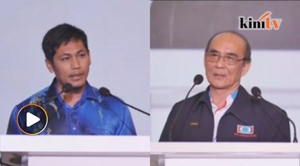 Descargar video: Perwakilan PKR ditegur label Umno 'parti tahi'