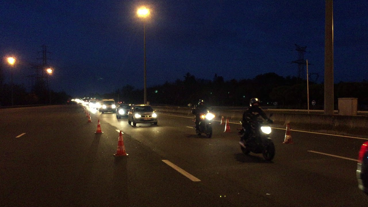 Mobilisation des gilets jaunes  à Muret, lundi matin