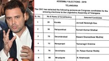 Telangana Elections 2018  : Congress Final List : బీసీ ఓట్ల కోసం ఆర్.కృష్ణయ్యకు కాంగ్రెస్ లో చోటు