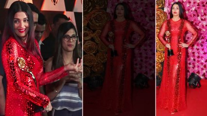 Aishwarya Rai Bachchan DAZZLES in Red gown at Lux Golden Rose Awards 2018; watch Video | FilmiBeat