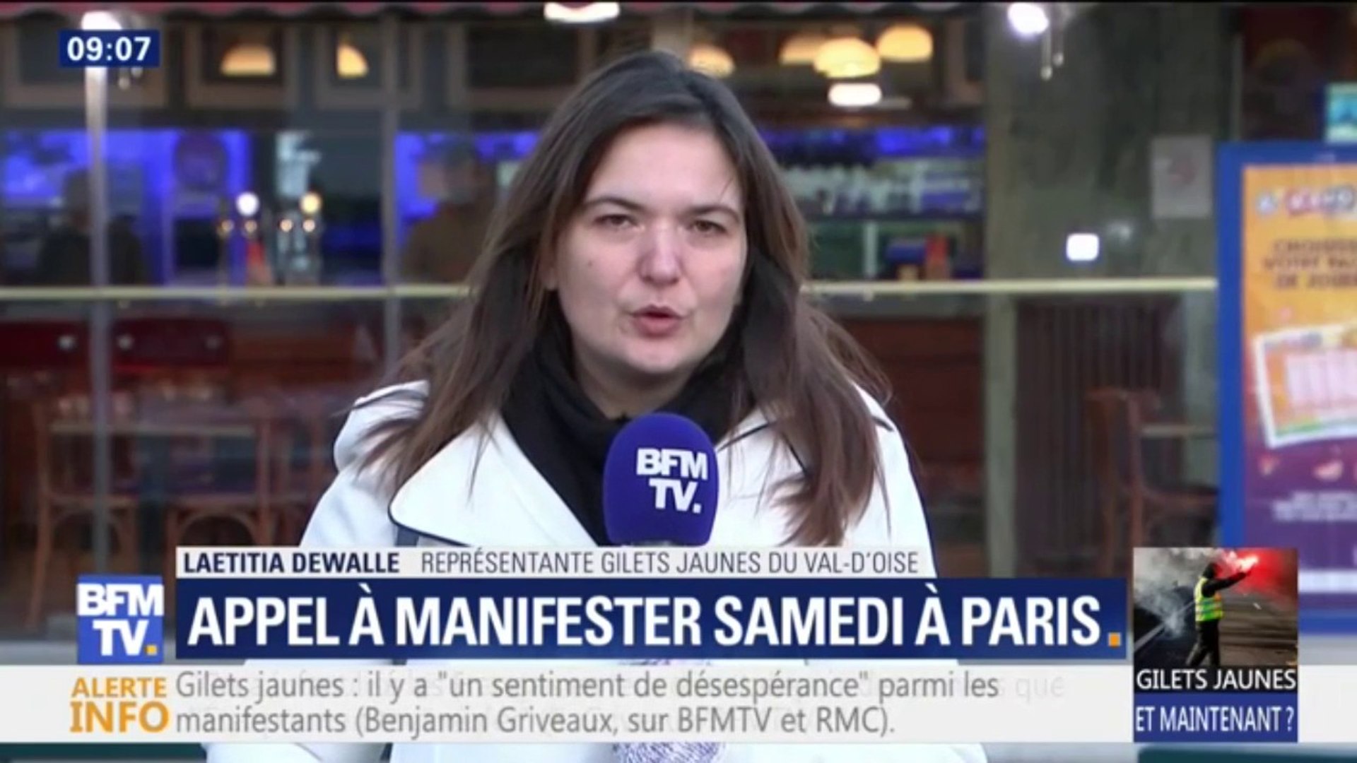 La représentante des Gilets jaunes du Val d'Oise assure qu'il "n'y a pas de  blocages de prévu" au niveau du département - Vidéo Dailymotion