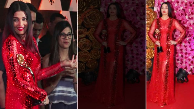 Aishwarya Rai Bachchan stuns in shimmery red gown at Lux Golden Rose Awards 2018; Watch | Boldsky
