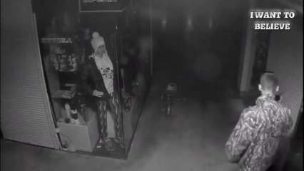 The guard doesn't see what the camera sees.