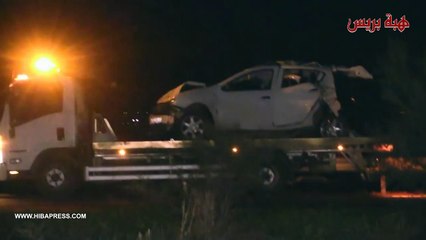 مصرع شخص و اصابة اخرين من جماهير الواف و بركان في حادثة سيرخطيرة نواحي فاس