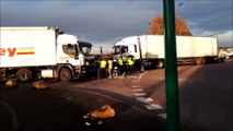 Circulation fluide à Verdun, au niveau du rond-point des Anciens Combattants d'AFN  où les gilets jaunes se sont installés