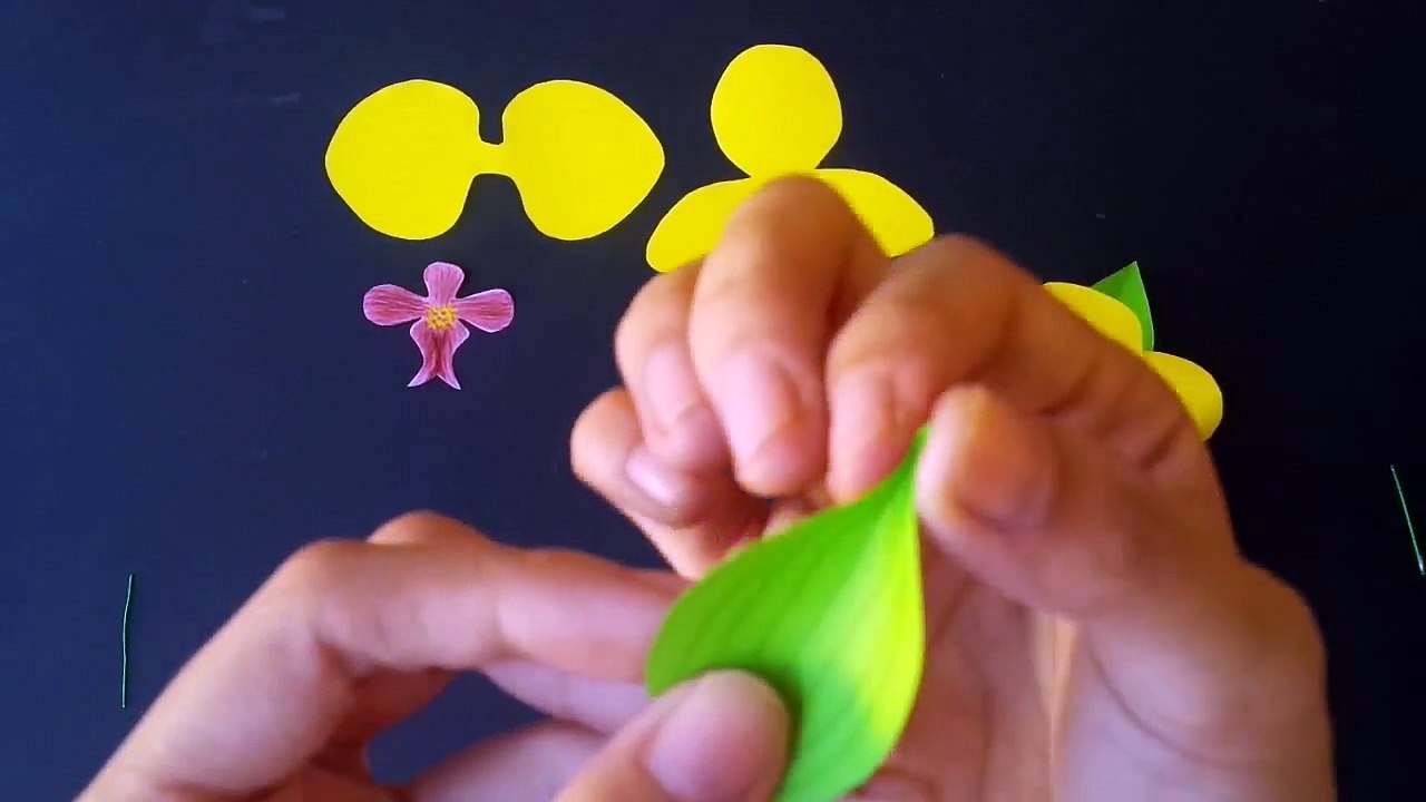 How To Make Orchid Paper Flower- Craft Tutorial