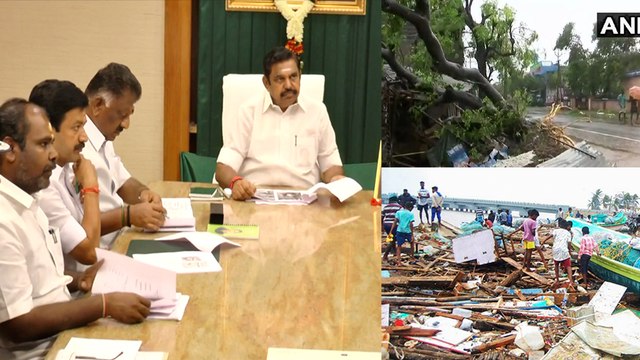 கஜா புயல் பாதிப்பு குறித்து அதிகாரிகளுடன் முதல்வர் திடீர் ஆலோசனை- வீடியோ
