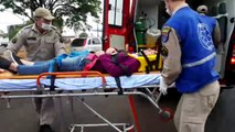 Colisão de trânsito na Av. Tancredo Neves deixa uma pessoa ferida