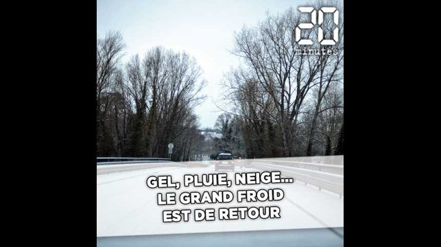 Gel, pluie, neige... Le grand froid est de retour ce lundi