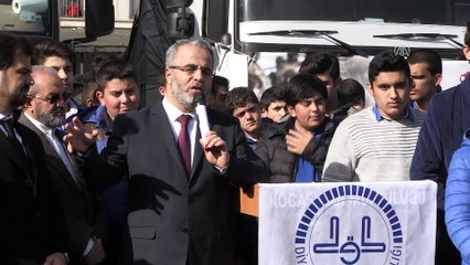 Kayseri'den Suriye'ye 10 tır yardım