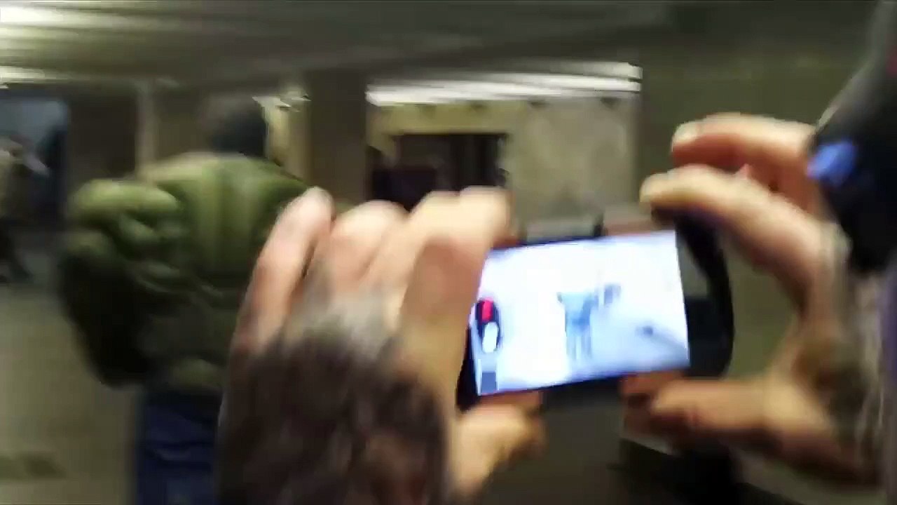 Hulk in the Kiev subway