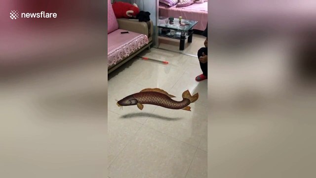 Dessins en 3D avec du sable