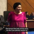 Imelda Marcos back to work at House after posting bail