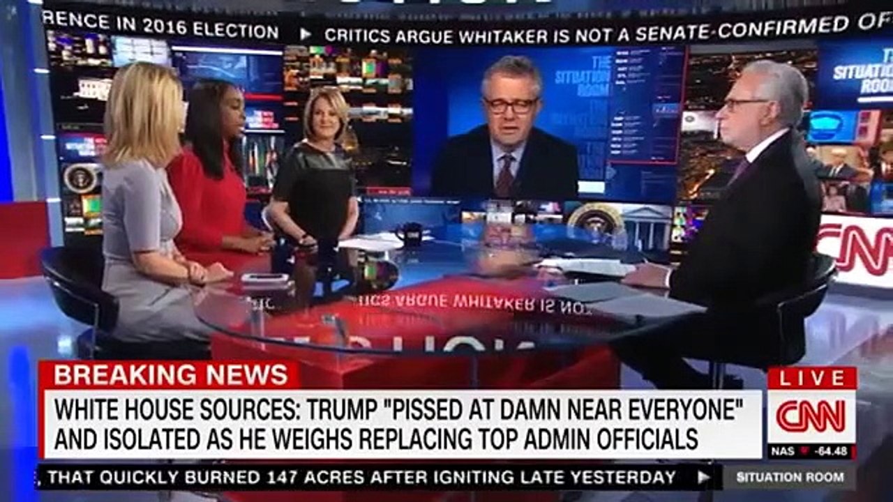 BREAKING NEWS WHITE HOUSE SOURCES TRUMP PISSED AT DAMN NEAR EVERYONE AND ISOLATED AS HE WEIGHS REPLACING TOP ADMIN OFFICIALS. CNN