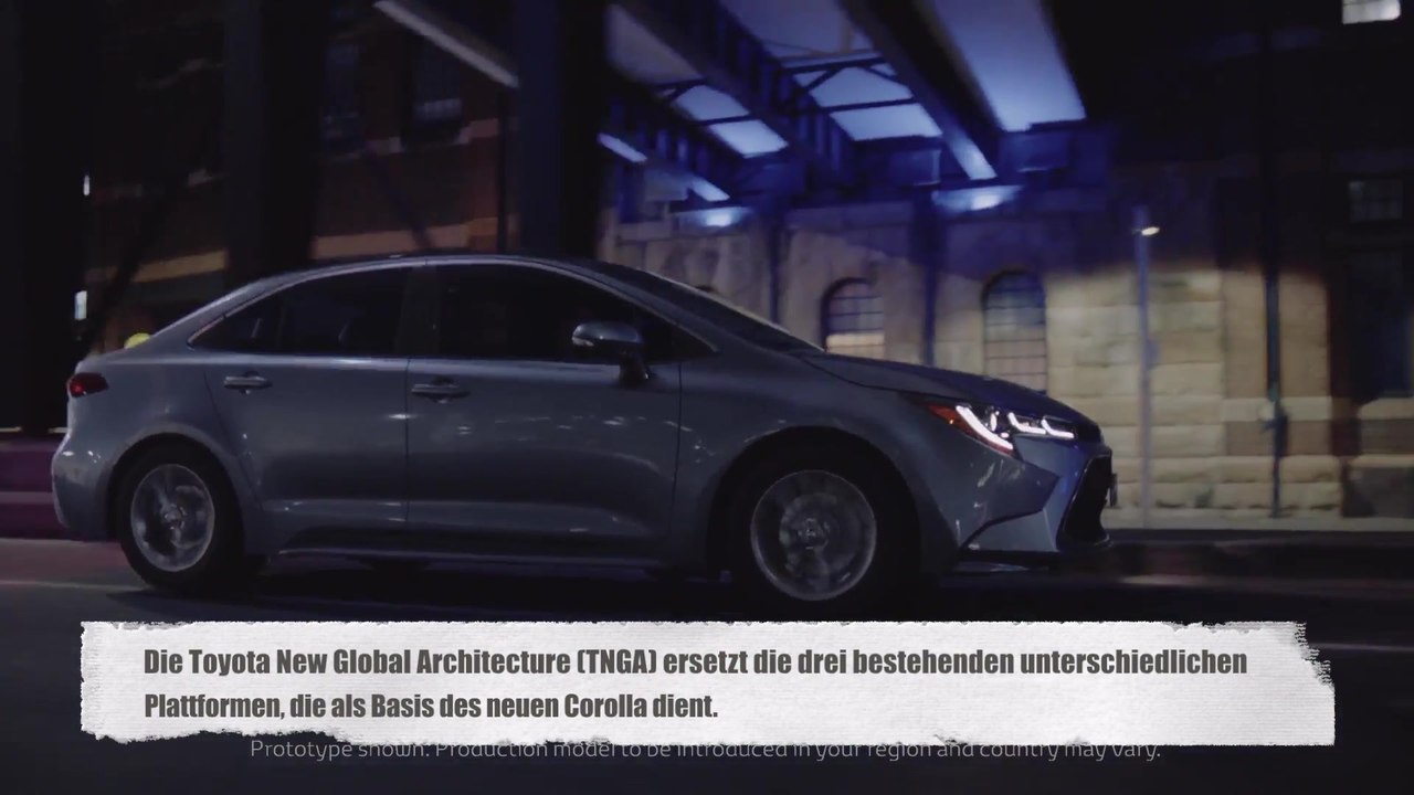 Der neue Toyota Corolla Design Film (Sportliches Modell)