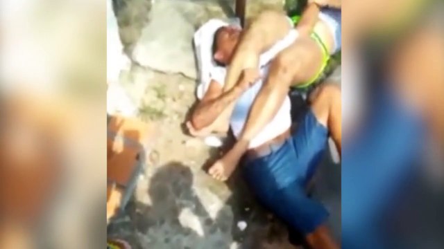 Ladrón bloqueado: chica inmoviliza con llave de jiu jitsu y le da una lección