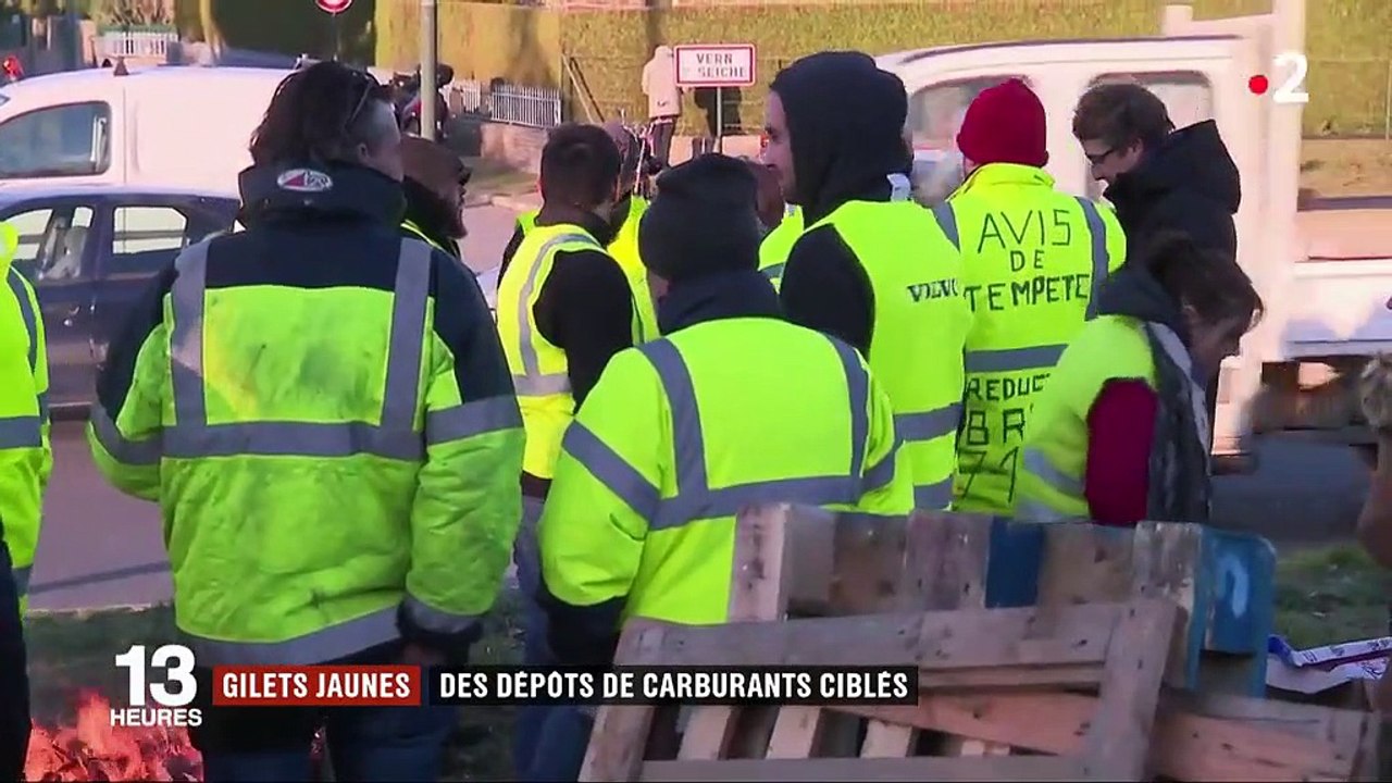 "Gilets jaunes" : des dépôts de carburants ciblés