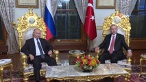 Cumhurbaşkanı Erdoğan, Rusya Devlet Başkanı Putin ile Bir Araya Geldi