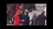 Emmanuel Macron accueilli par le couple royal en Belgique