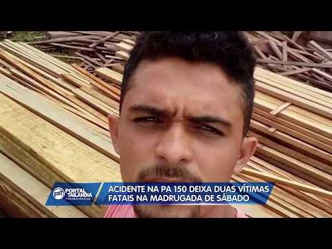 Acidente envolvendo ônibus e moto deixa dois jovens mortos na PA-150 em Tailândia