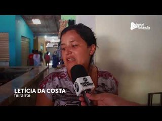 Feirantes reclamam da falta de água e pedem providências