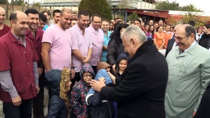 TBMM Başkanı Yıldırım, tekstil fabrikasını ziyaret etti - EDİRNE