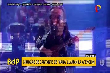 Cantante de Maná impacta con su nuevo rostro en los Latin Grammy