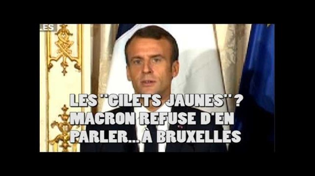 Les gilets jaunes? Macron a ressorti son excuse favorite pour éviter d'en parler
