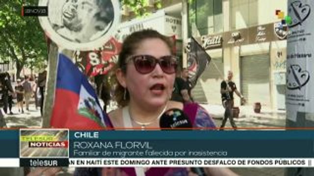 Marchan migrantes en Chile contra políticas migratorias del pdte.