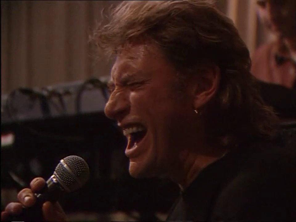 Johnny Hallyday "L'envie" répétitions Bercy - 25 juin 1992