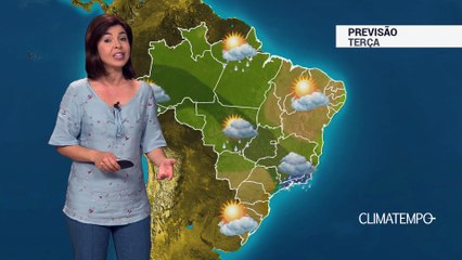 Previsão Brasil – Instabilidade atua com força no SE, CO e NO